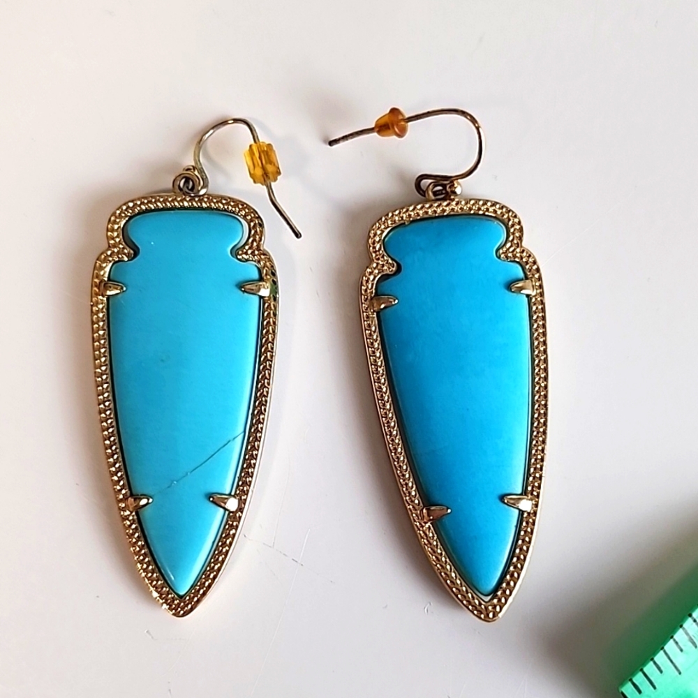 Blue topaz drop earings Kendra Scott